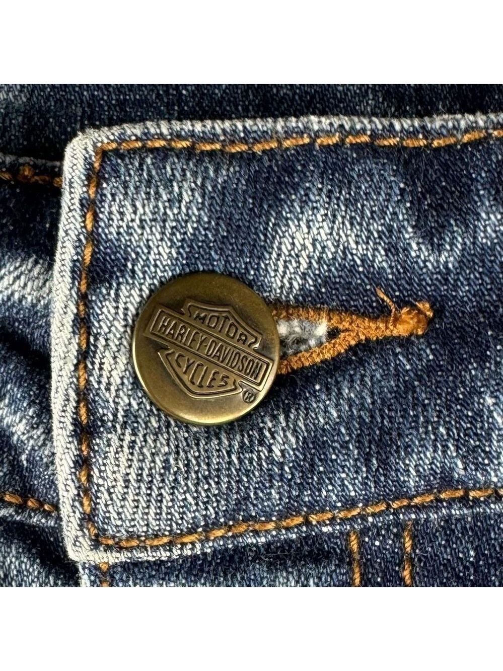 Harley Davidson Mid Rise Straight Leg Jeans - Picture 4 of 8